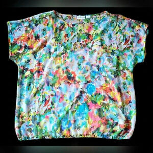 Liz Claiborne, Size L, Floral Blouse